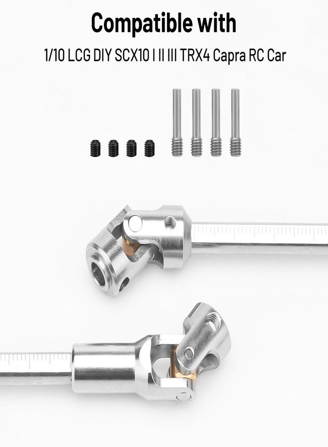 daitoku Driveshaft Universal Joint Drive Shaft 68-229mm Free to Cut Length for SCX10 I II III TRX4 Capra 1/10 LCG DIY RC Upgrade Parts - Silver - Image 2